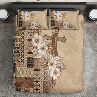 Samoa AIGA Mamanu Siapo Malu Motifs Bedding Set LT7 Beige - Polynesian Pride