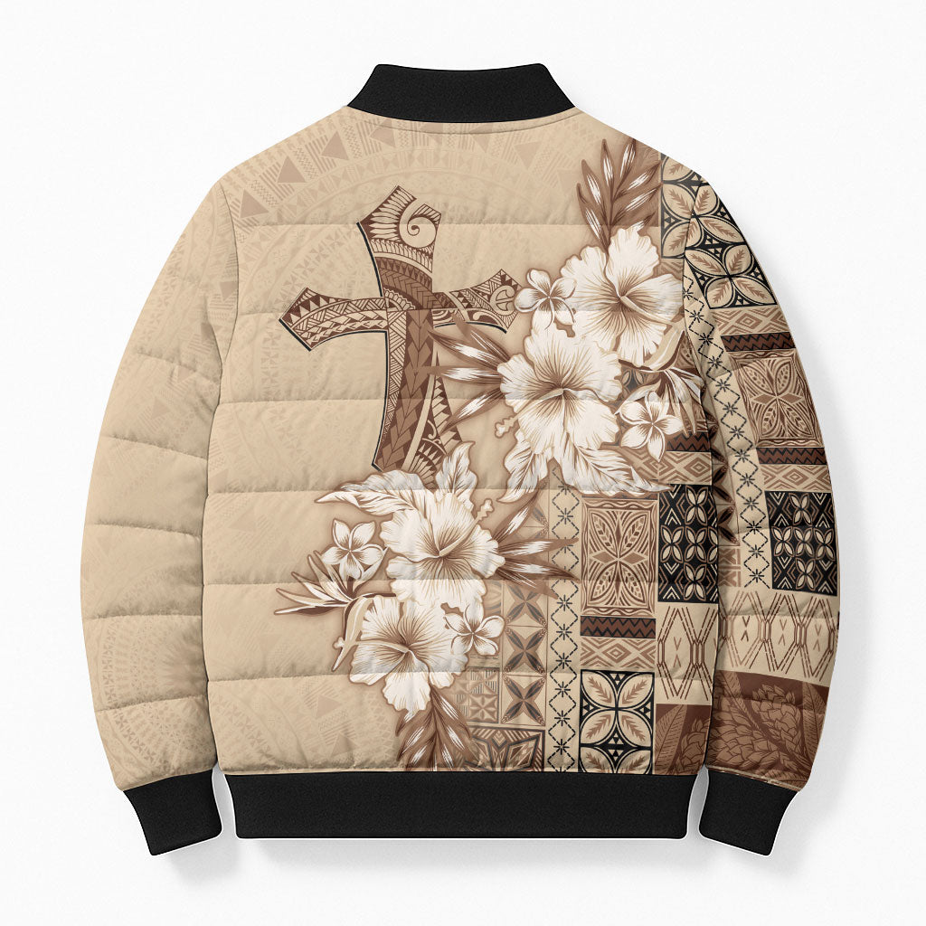 Samoa AIGA Mamanu Siapo Malu Motifs Bomber Puffer Jacket LT7 - Polynesian Pride