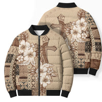 Samoa AIGA Mamanu Siapo Malu Motifs Bomber Puffer Jacket LT7 - Polynesian Pride