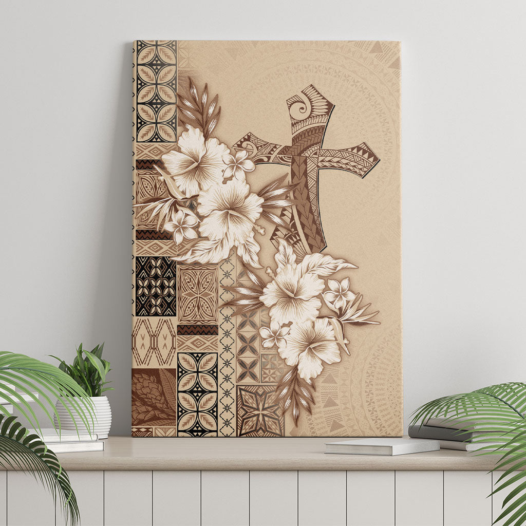 Samoa AIGA Mamanu Siapo Malu Motifs Canvas Wall Art LT7 - Polynesian Pride