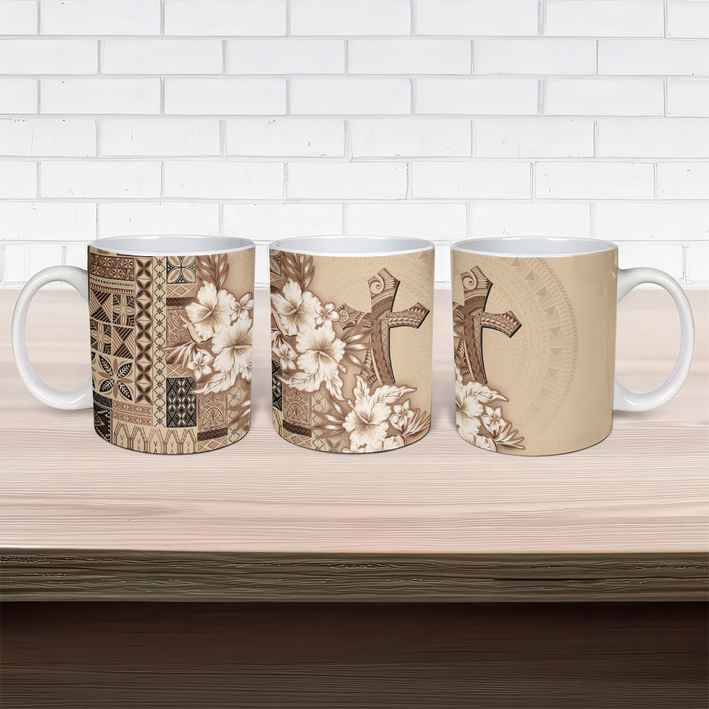Samoa AIGA Mamanu Siapo Malu Motifs Ceramic Mug LT7 - Polynesian Pride