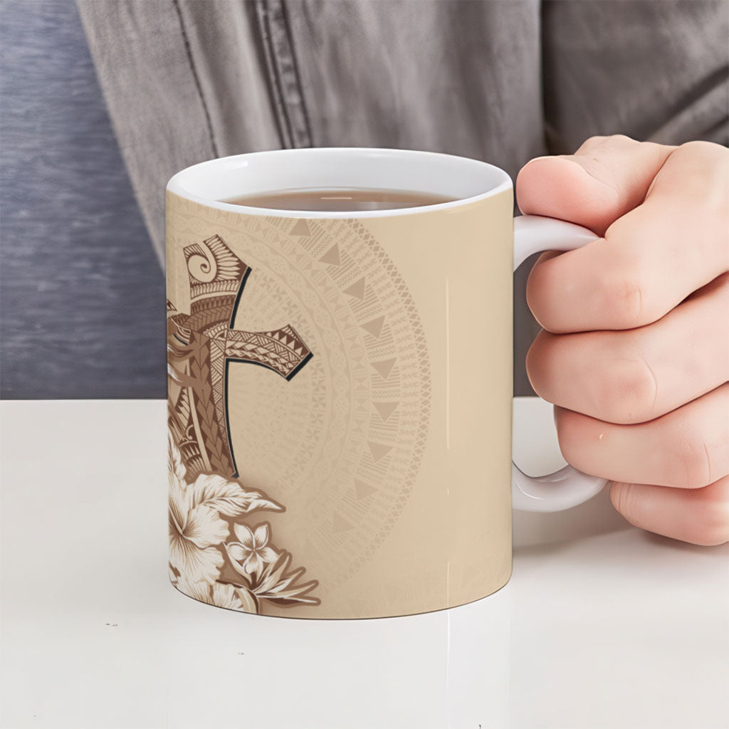 Samoa AIGA Mamanu Siapo Malu Motifs Ceramic Mug LT7 - Polynesian Pride