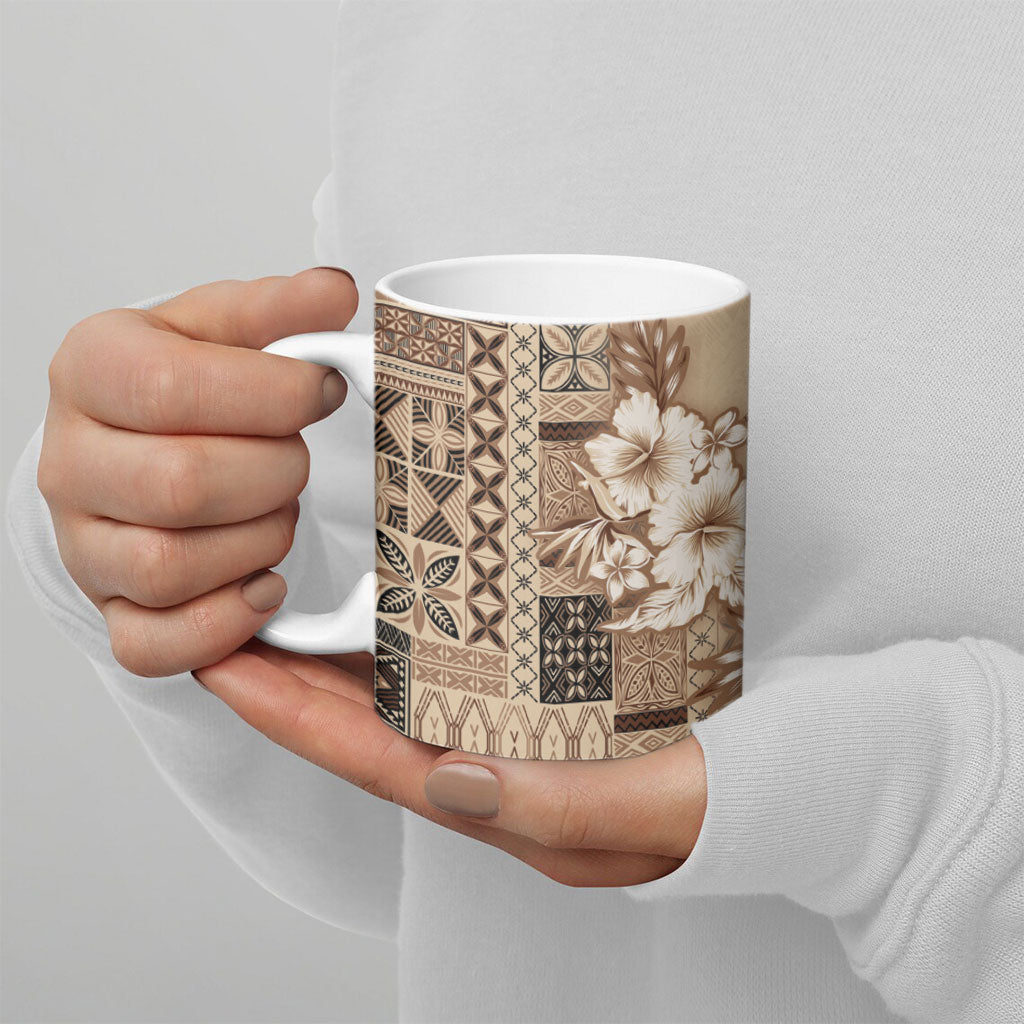 Samoa AIGA Mamanu Siapo Malu Motifs Ceramic Mug LT7 - Polynesian Pride