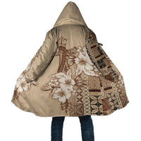 Samoa AIGA Mamanu Siapo Malu Motifs Cloak LT7 Unisex Beige - Polynesian Pride
