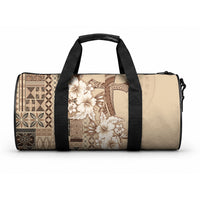 Samoa AIGA Mamanu Siapo Malu Motifs Duffle Bag LT7 One size Beige - Polynesian Pride