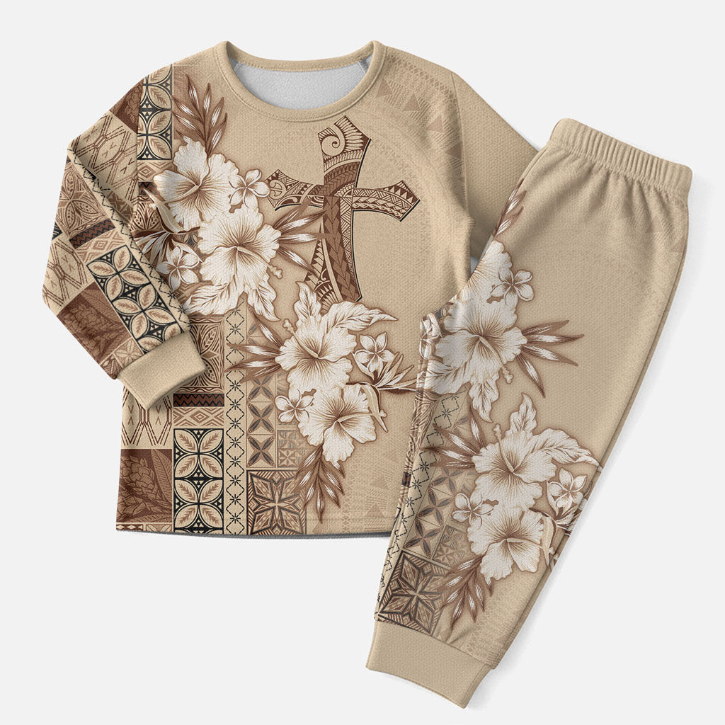 Samoa AIGA Mamanu Siapo Malu Motifs Christmas Pajama Set