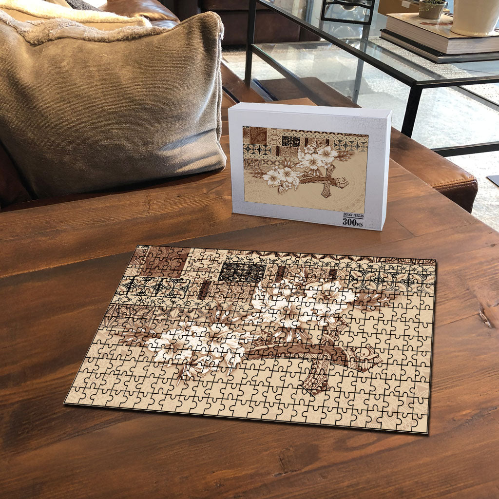 Samoa AIGA Mamanu Siapo Malu Motifs Puzzle LT7 - Polynesian Pride