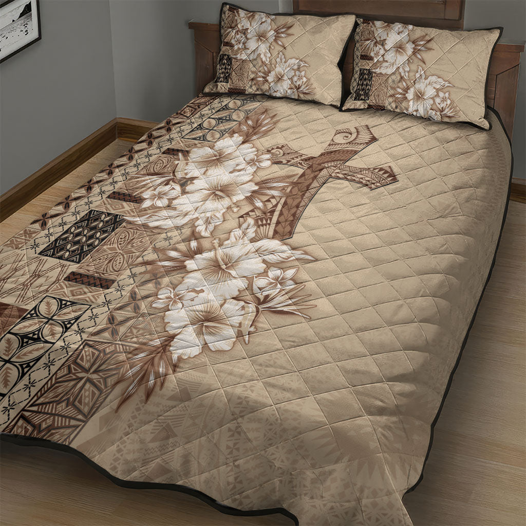 Samoa AIGA Mamanu Siapo Malu Motifs Quilt Bed Set LT7 - Polynesian Pride