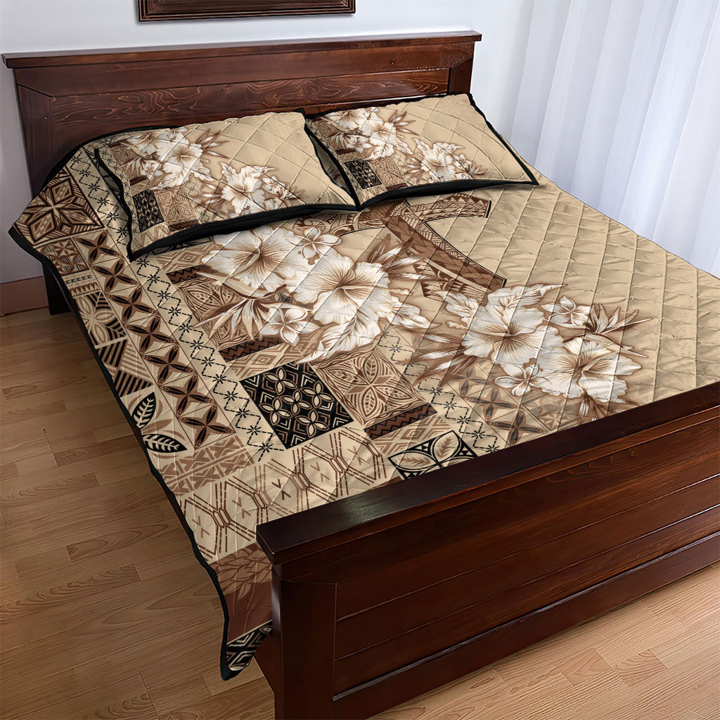 Samoa AIGA Mamanu Siapo Malu Motifs Quilt Bed Set LT7 - Polynesian Pride