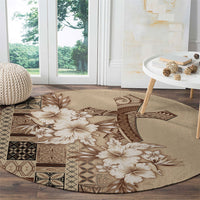 Samoa AIGA Mamanu Siapo Malu Motifs Round Carpet LT7 - Polynesian Pride