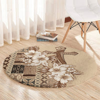 Samoa AIGA Mamanu Siapo Malu Motifs Round Carpet LT7 - Polynesian Pride