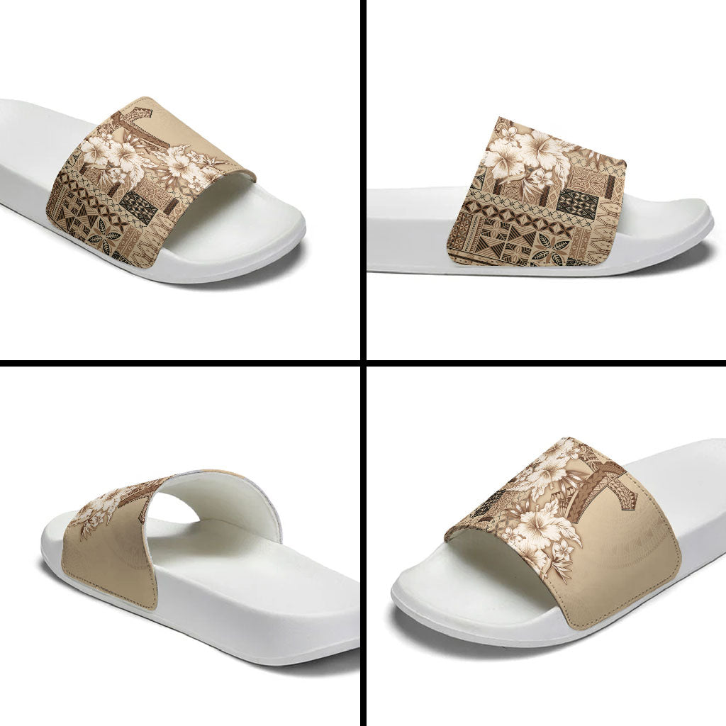 Samoa AIGA Mamanu Siapo Malu Motifs Slide Sandals LT7 - Polynesian Pride