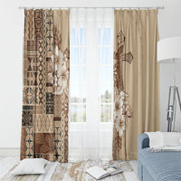 Samoa AIGA Mamanu Siapo Malu Motifs Window Curtain LT7 - Polynesian Pride