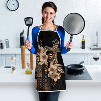 Samoa AIGA Mamanu Siapo Malu Motifs Apron Black Ver LT7 - Polynesian Pride