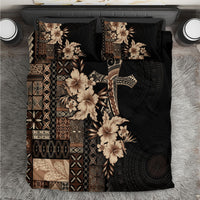 Samoa AIGA Mamanu Siapo Malu Motifs Bedding Set Black Ver LT7 Black - Polynesian Pride