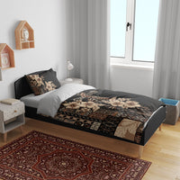 Samoa AIGA Mamanu Siapo Malu Motifs Bedding Set Black Ver LT7 - Polynesian Pride