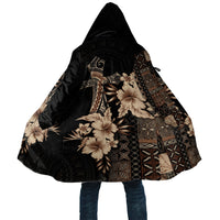 Samoa AIGA Mamanu Siapo Malu Motifs Cloak Black Ver LT7 Unisex Black - Polynesian Pride