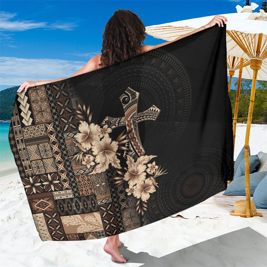 Samoa AIGA Mamanu Siapo Malu Motifs Sarong Black Ver