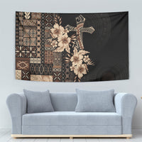 Samoa AIGA Mamanu Siapo Malu Motifs Tapestry Black Ver LT7 - Polynesian Pride