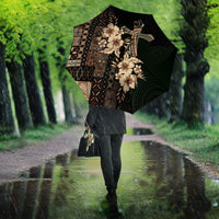 Samoa AIGA Mamanu Siapo Malu Motifs Umbrella Black Ver LT7 - Polynesian Pride