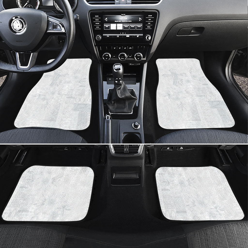 Samoa AIGA Mamanu Siapo Malu Motifs Car Mats Lotu a Tamaiti White Ver