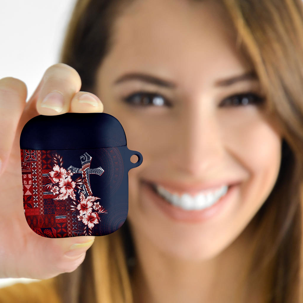 Samoa AIGA Mamanu Siapo Malu Motifs AirPods Case Flag Color LT7 - Polynesian Pride