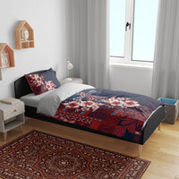 Samoa AIGA Mamanu Siapo Malu Motifs Bedding Set Flag Color LT7 - Polynesian Pride