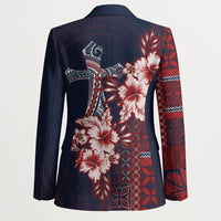Samoa AIGA Mamanu Siapo Malu Motifs Blazer Flag Color LT7 - Polynesian Pride