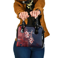 Samoa AIGA Mamanu Siapo Malu Motifs Shoulder Handbag Flag Color LT7 One Size Navy Blue - Polynesian Pride
