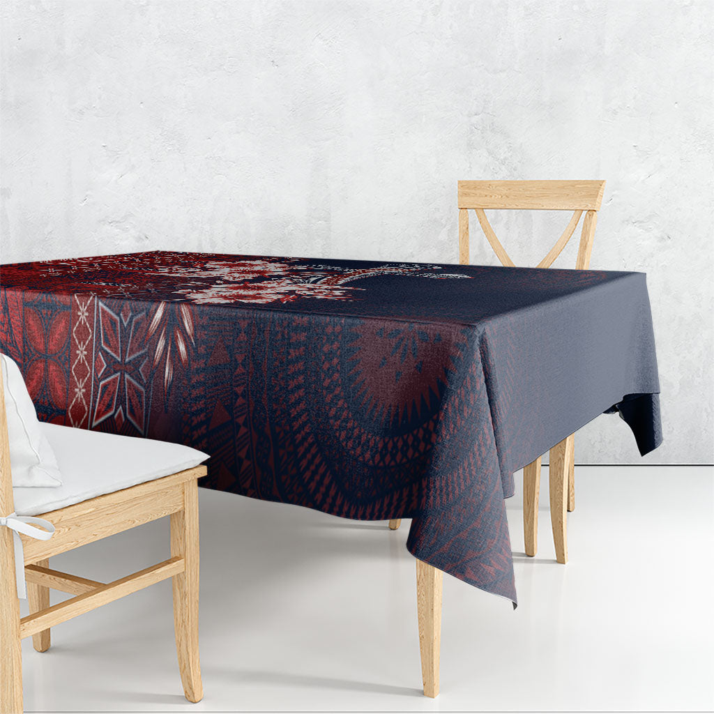 Samoa AIGA Mamanu Siapo Malu Motifs Tablecloth Flag Color LT7 - Polynesian Pride