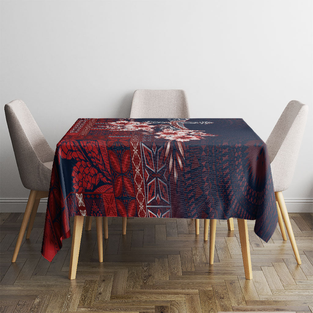 Samoa AIGA Mamanu Siapo Malu Motifs Tablecloth Flag Color LT7 - Polynesian Pride