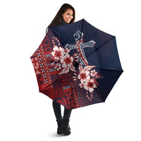 Samoa AIGA Mamanu Siapo Malu Motifs Umbrella Flag Color LT7 - Polynesian Pride
