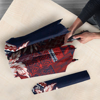 Samoa AIGA Mamanu Siapo Malu Motifs Umbrella Flag Color LT7 - Polynesian Pride