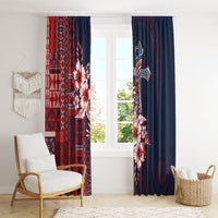 Samoa AIGA Mamanu Siapo Malu Motifs Window Curtain Flag Color LT7 - Polynesian Pride