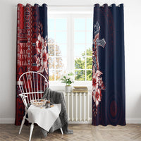 Samoa AIGA Mamanu Siapo Malu Motifs Window Curtain Flag Color LT7 - Polynesian Pride