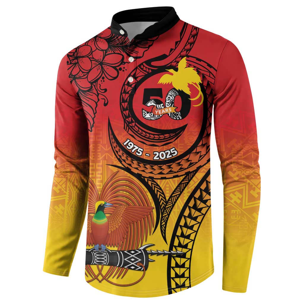 Papua New Guinea 50 Years Button Sweatshirt Motuan Motifs LT7 - Polynesian Pride