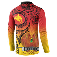 Papua New Guinea 50 Years Button Sweatshirt Motuan Motifs LT7 - Polynesian Pride