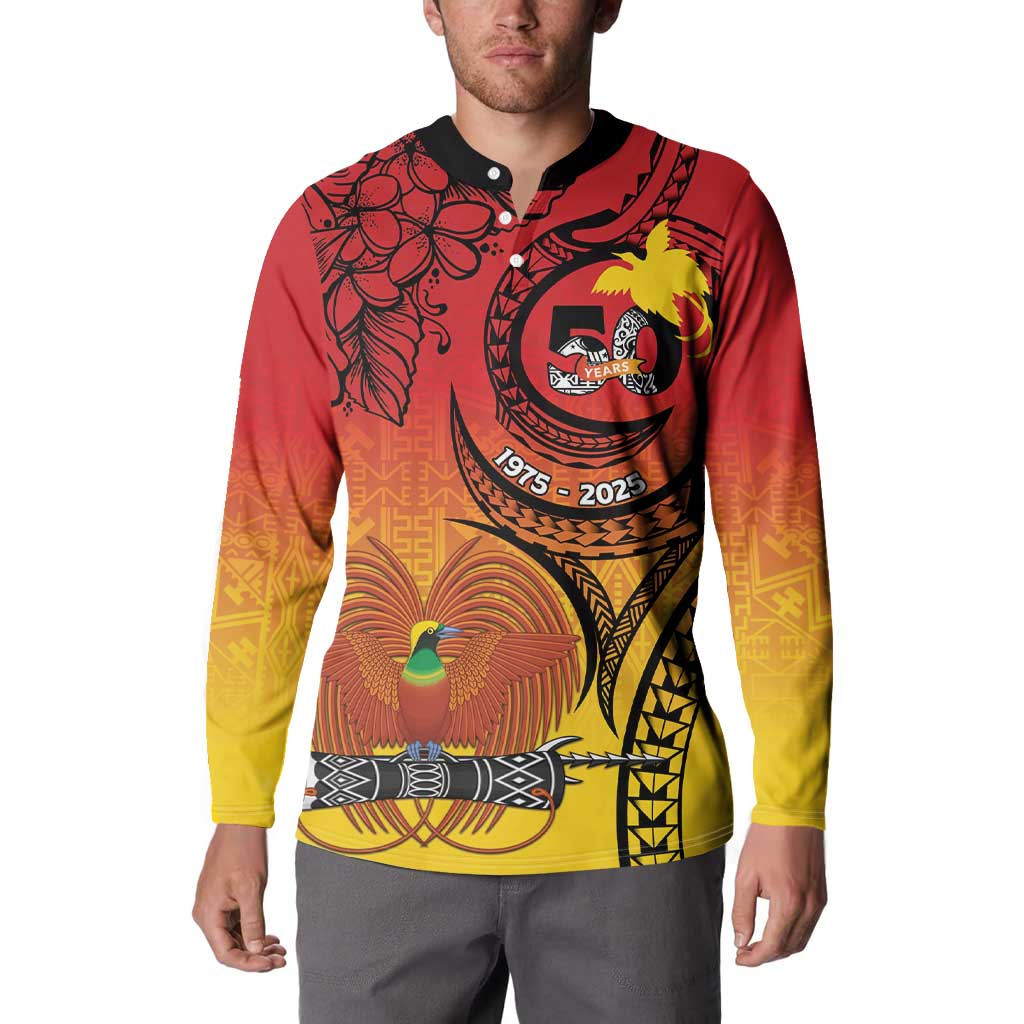 Papua New Guinea 50 Years Button Sweatshirt Motuan Motifs LT7 - Polynesian Pride