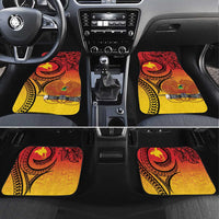 Papua New Guinea 50 Years Car Mats Motuan Motifs LT7 Set 4pcs Colorful - Polynesian Pride