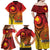 Papua New Guinea 50 Years Family Matching Off Shoulder Maxi Dress and Hawaiian Shirt Motuan Motifs