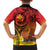 Papua New Guinea 50 Years Family Matching Short Sleeve Bodycon Dress and Hawaiian Shirt Motuan Motifs