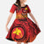 Papua New Guinea 50 Years Family Matching Short Sleeve Bodycon Dress and Hawaiian Shirt Motuan Motifs