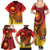 Papua New Guinea 50 Years Family Matching Summer Maxi Dress and Hawaiian Shirt Motuan Motifs