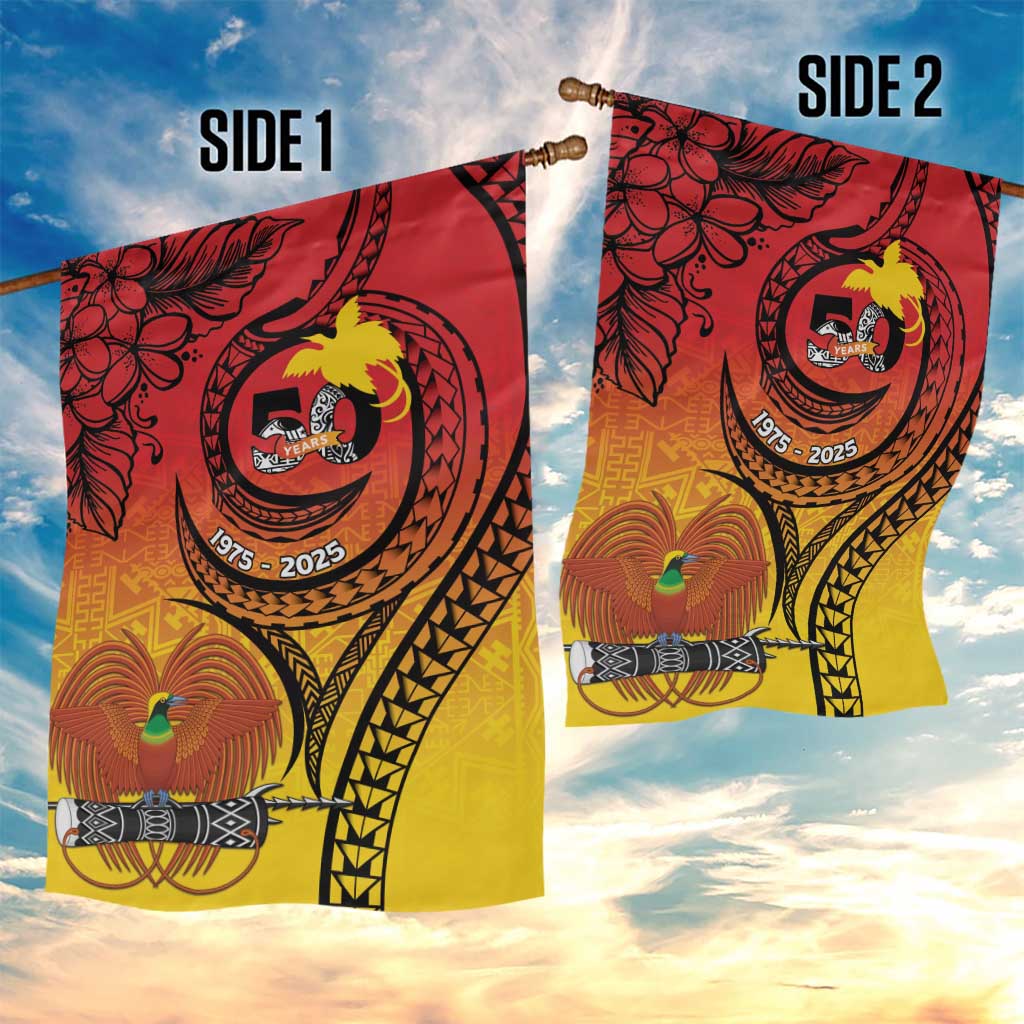 Papua New Guinea 50 Years Garden Flag Motuan Motifs LT7 - Polynesian Pride