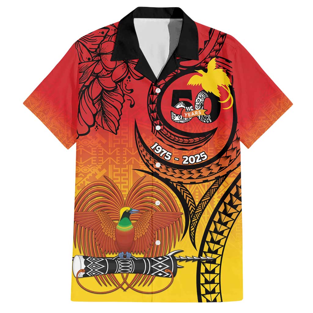 Papua New Guinea 50 Years Hawaiian Shirt Motuan Motifs LT7 Colorful - Polynesian Pride