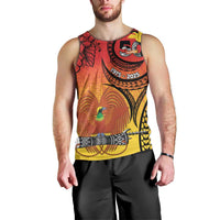 Papua New Guinea 50 Years Men Tank Top Motuan Motifs LT7 - Polynesian Pride