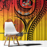 Papua New Guinea 50 Years Window Curtain Motuan Motifs LT7 - Polynesian Pride