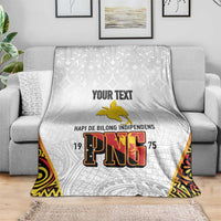 Personalized Papua New Guinea Blanket Hapi De bilong Indipendens PNG LT7 - Polynesian Pride