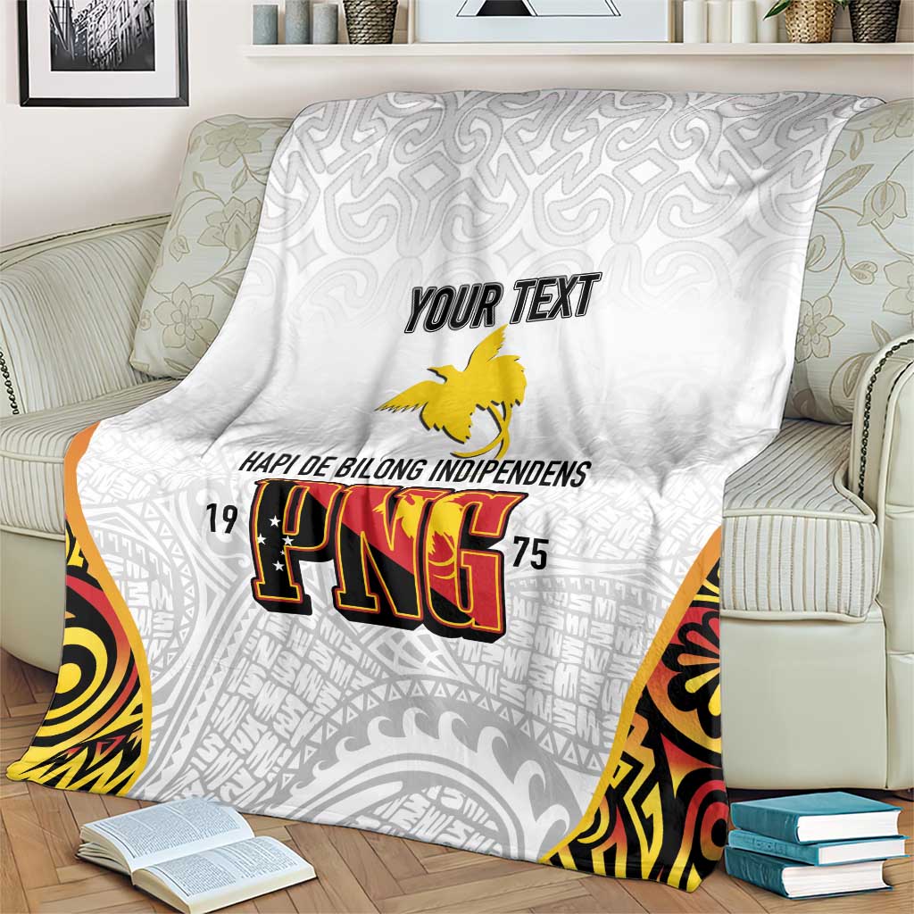 Personalized Papua New Guinea Blanket Hapi De bilong Indipendens PNG LT7 - Polynesian Pride