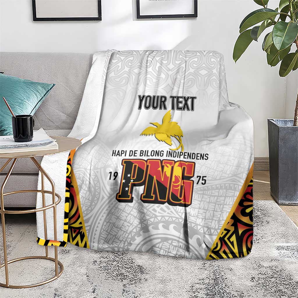 Personalized Papua New Guinea Blanket Hapi De bilong Indipendens PNG LT7 - Polynesian Pride